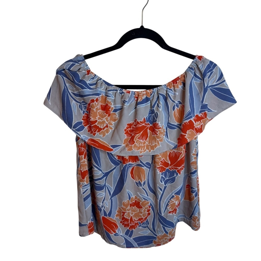 C&E Tropical Floral Off Shoulder Blouse - Picture 2 of 5